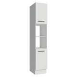 Despensero 40 cm 2 Puertas e 2 Nichos Blanco Agata Madesa