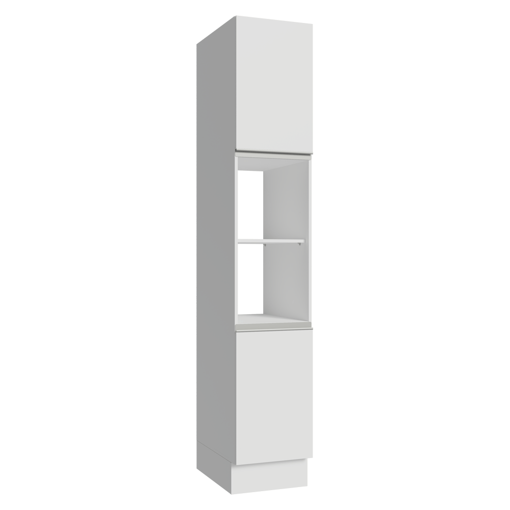 Despensero 40 cm 2 Puertas e 2 Nichos Blanco Glamy Madesa