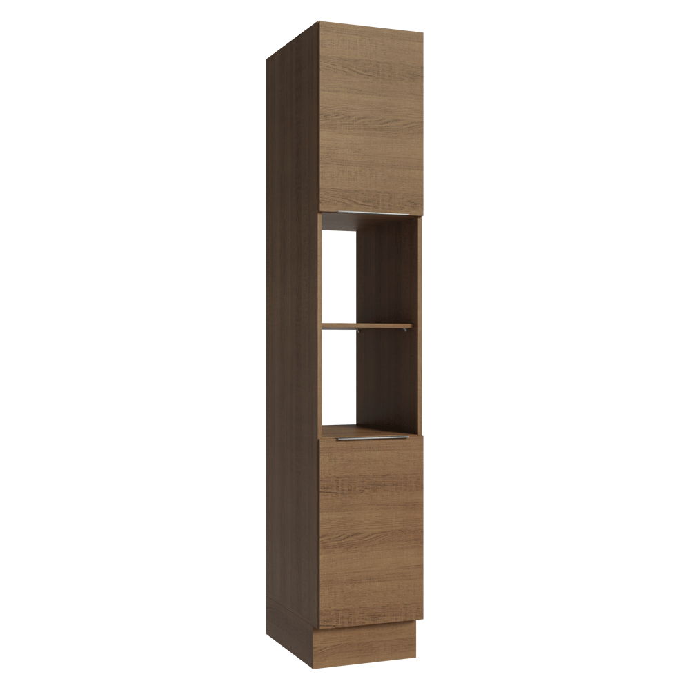 Despensero 40 cm 2 Puertas e 2 Nichos Marrón Stella Madesa