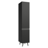 Despensero 40 cm 2 Puertas con Patas Negro Nice Madesa
