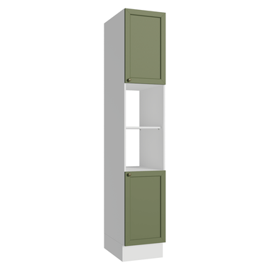 Despensero 40 cm 2 Puertas y 2 Nichos Blanco/Verde Vik Madesa