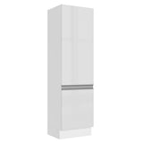 Despensero 100% MDF 60 cm 2 Puertas Blanco Brillante Acordes Madesa