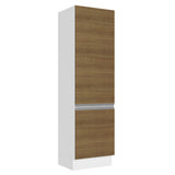 Despensero 100% MDF 60 cm 2 Puertas Blanco/Marrón Acordes Madesa