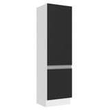 Despensero 100% MDF 60 cm 2 Puertas Blanco/Negro Acordes Madesa