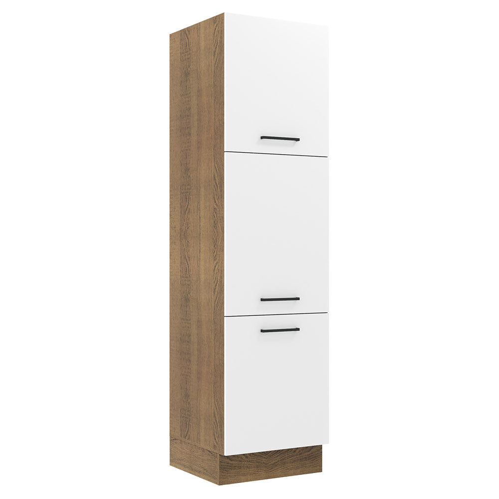 Despensero 60 cm 3 Puertas Marrón/Blanco Agata Madesa