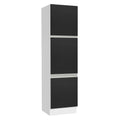 Despensero 60 cm 3 Puertas Blanco/Negro Glamy Madesa
