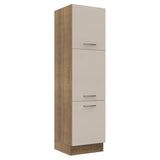 Despensero 60 cm 3 Puertas Marrón/Crema Agata Madesa