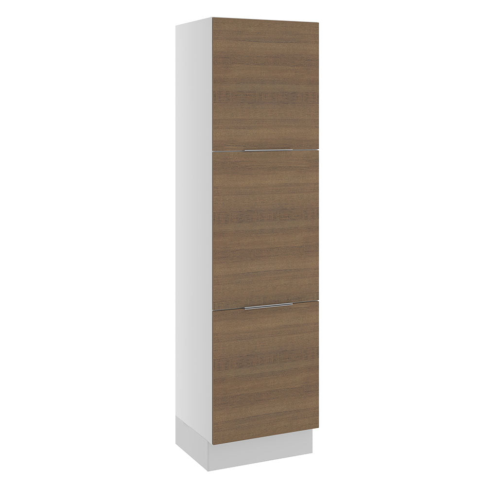 Despensero 60 cm 3 Puertas Blanco/Marrón Stella Madesa
