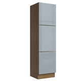 Despensero 60 cm 3 Puetas Marrón/Gris Lux Madesa