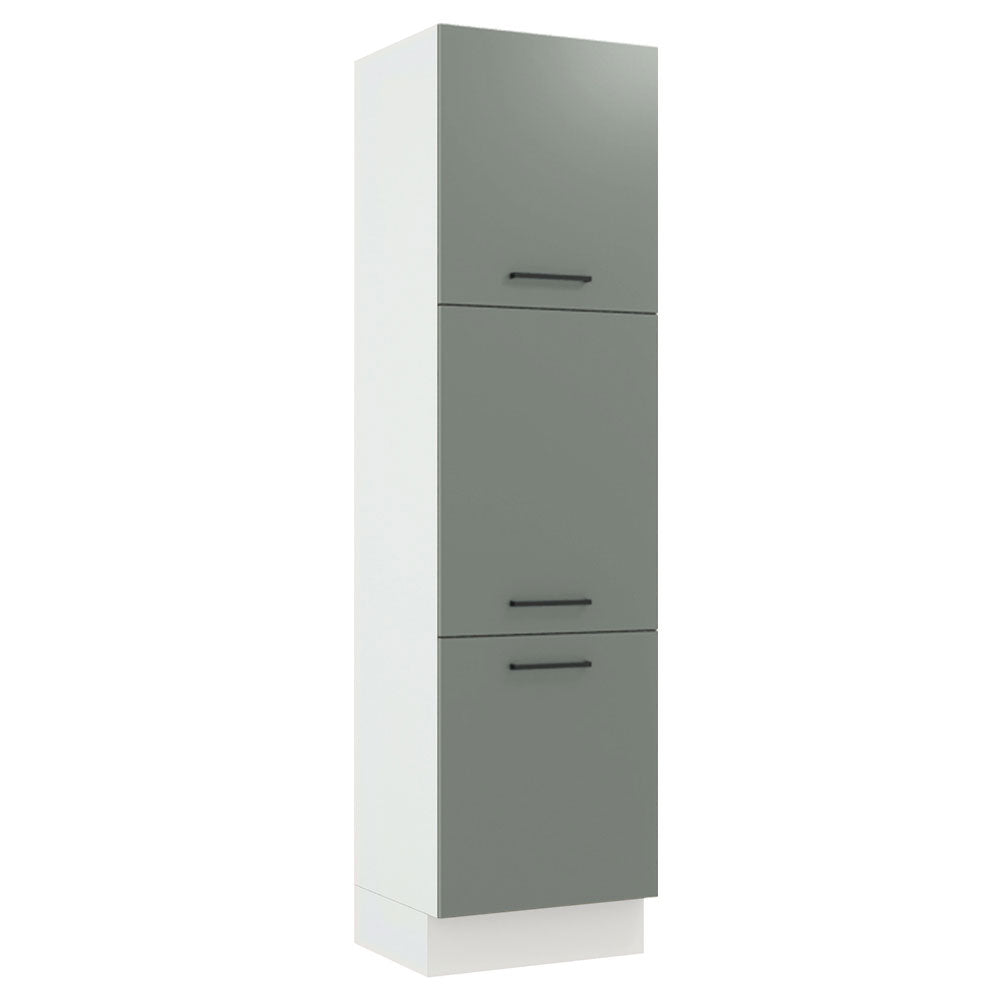 Despensero 60 cm 3 Puertas Blanco/Gris Agata Madesa