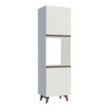 Mueble de cocina para Horno/ microondas Madesa Reims 60 cm 2 Puertas Blanco