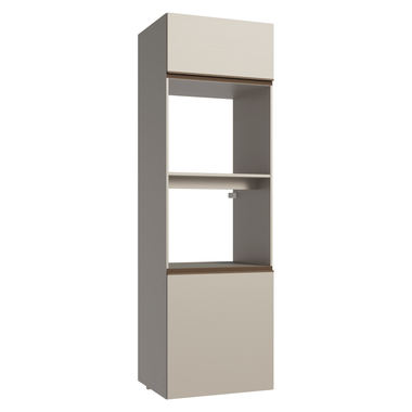 Mueble para Horno y Microondas 60 cm 3 Puertas Crema Nice Madesa