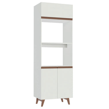 Mueble para Horno y Microondas 70 cm 3 Puertas Blanco Reims Madesa