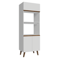 Mueble para Horno y Microondas 70 cm 3 Puertas Blanco Pieta Madesa