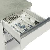 Organizador de Cubiertos para Bajo Mesada Cocina Blanco Madesa