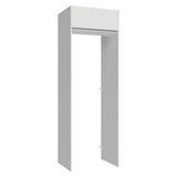 Mueble para empotrar Heladera 73 cm 1 Puerta Abatible Blanco Glamy Madesa