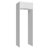Mueble para empotrar Heladera 73 cm 1 Puerta Abatible Blanco Stella Madesa