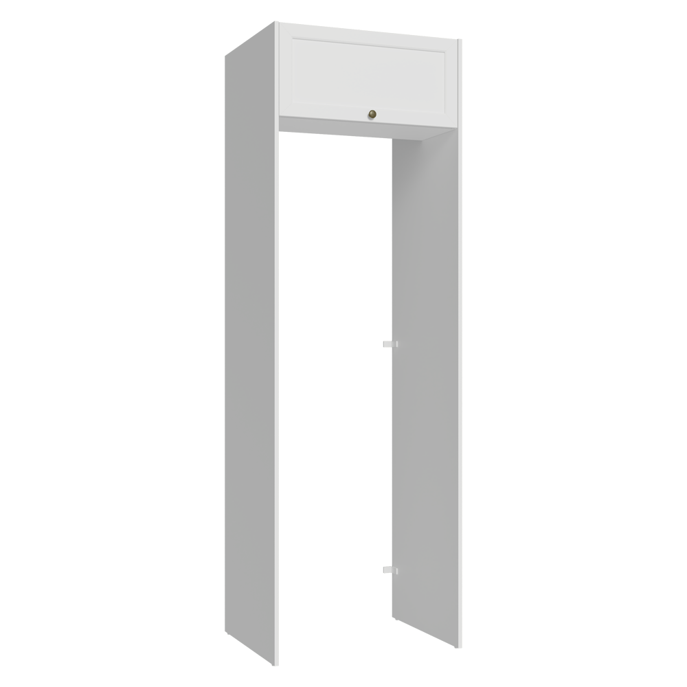 Mueble para empotrar Heladera 73 cm 1 Puerta Abatible Blanco Vik Madesa