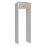 Mueble para empotrar Heladera 73 cm 1 Puerta Abatible Blanco/Crema Agata Madesa