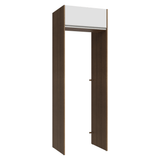 Mueble para empotrar Heladera 73 cm 1 Puerta Abatible Marrón/Blanco Glamy Madesa