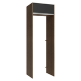 Mueble para empotrar Heladera 73 cm 1 Puerta Abatible Marrón/Negro Glamy Madesa