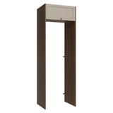 Mueble para empotrar Heladera 73 cm 1 Puerta Abatible Marrón/Crema Vik Madesa