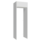 Mueble para empotrar Heladera 73 cm 1 Puerta Abatible Blanco Aterciopelado Lux Madesa
