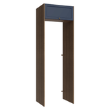 Mueble para empotrar Heladera 73 cm 1 Puerta Abatible Marrón/Azul Vik Madesa