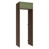 Mueble para empotrar Heladera 73 cm 1 Puerta Abatible Marrón/Verde Vik Madesa