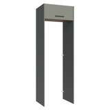 Mueble para empotrar Heladera 73 cm 1 Puerta Abatible Gris/Marrón/Gris Agata Madesa