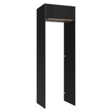 Mueble para empotrar Heladera 73 cm 1 Puerta Abatible Negro/Marrón/Negro Lux Madesa