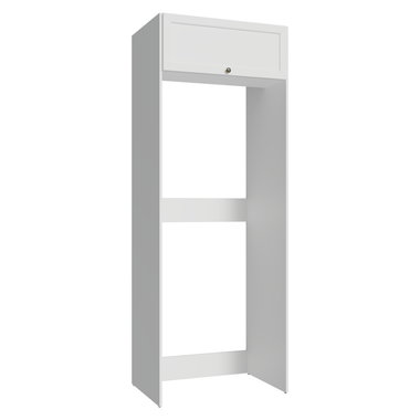 Mueble para empotrar Heladera 83 cm 1 Puerta Rebatible Blanco Vik Madesa