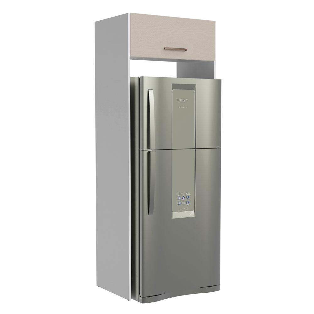 Mueble para empotrar Heladera Madesa Agata Puerta Rebatible