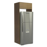 Mueble para Empotrar Heladera 1 Puerta Abatible Marrón Stella Madesa