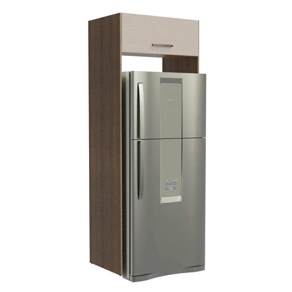 Mueble para empotrar Heladera Madesa Agata Puerta Rebatible