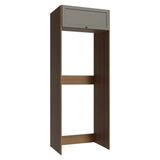 Mueble para Heladera 1 Puerta Rebatible Marrón/Gris Vik Madesa