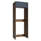 Mueble para Heladera 1 Puerta Rebatible Marrón/Azul Vik Madesa