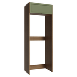 Mueble para Heladera 1 Puerta Rebatible Marrón/Verde Vik Madesa