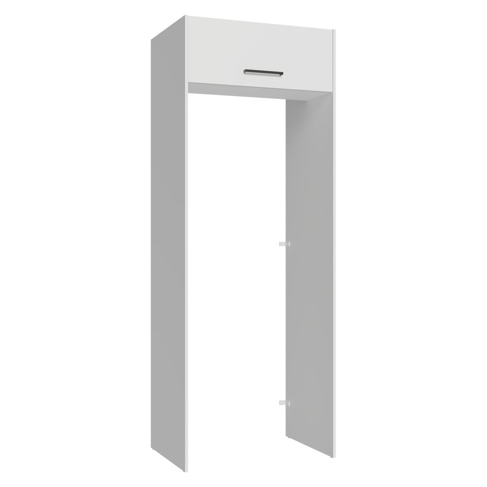 Mueble para empotrar Heladera 83 cm 1 Puerta Rebatible Blanco Agata Madesa