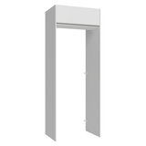 Mueble para empotrar Heladera 83 cm 1 Puerta Rebatible Blanco Glamy Madesa