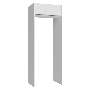 Mueble para empotrar Heladera 83 cm 1 Puerta Rebatible Blanco Glamy Madesa
