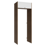 Mueble para empotrar Heladera 83 cm 1 Puerta Rebatible Marrón/Blanco Vik Madesa