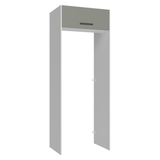 Mueble para empotrar Heladera 83 cm 1 Puerta Rebatible Blanco/Gris Agata Madesa