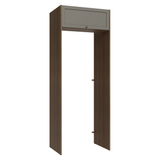 Mueble para empotrar Heladera 83 cm 1 Puerta Rebatible Marrón/Gris Vik Madesa