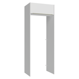 Mueble para empotrar Heladera 83 cm 1 Puerta Rebatible Blanco Aterciopelado Lux Madesa