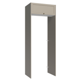 Mueble para empotrar Heladera 83 cm 1 Puerta Abatible Crema/Blanco/Crema Vik Madesa