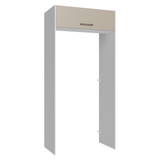 Mueble para empotrar Heladera 103 cm 1 Puerta Abatible Blanco/Crema Agata Madesa
