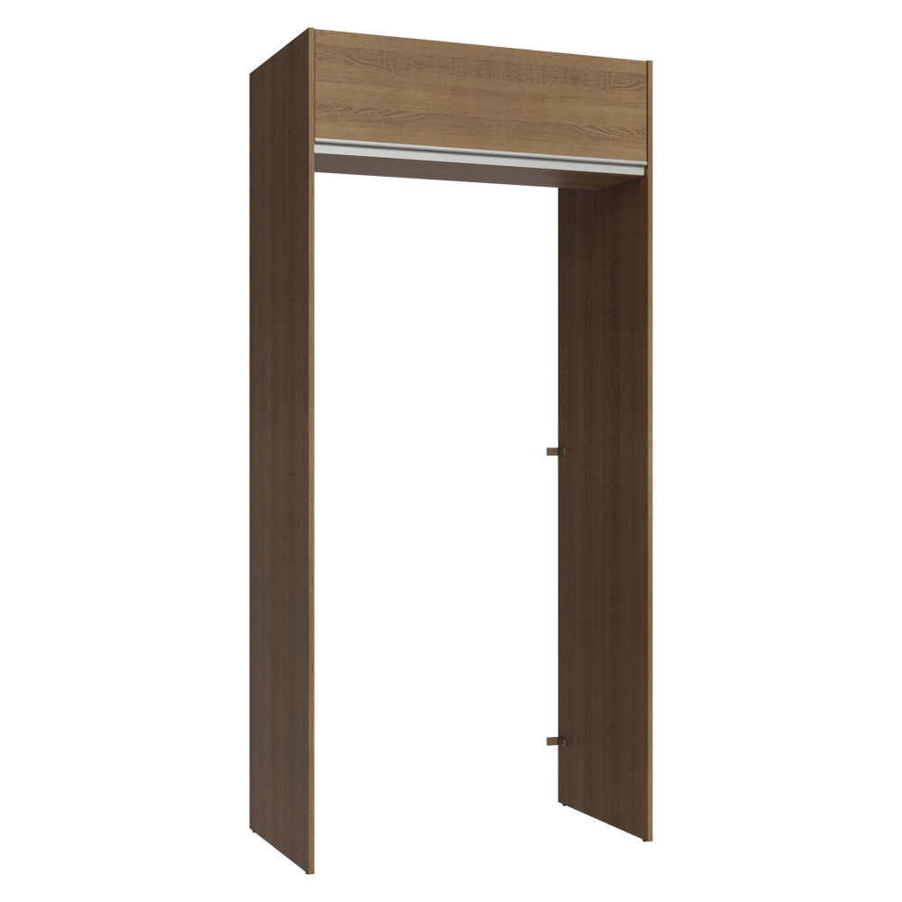 Mueble para empotrar Heladera 103 cm 1 Puerta Abatible Marrón Glamy Madesa