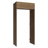 Mueble para empotrar Heladera 103 cm 1 Puerta Abatible Marrón Stella Madesa
