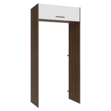 Mueble para empotrar Heladera 103 cm 1 Puerta Abatible Marrón/Blanco Agata Madesa